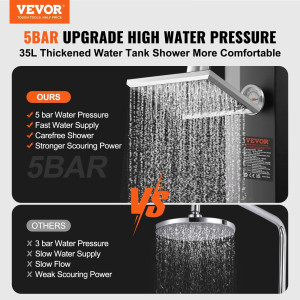 VEVOR Outdoor Solar Heated...