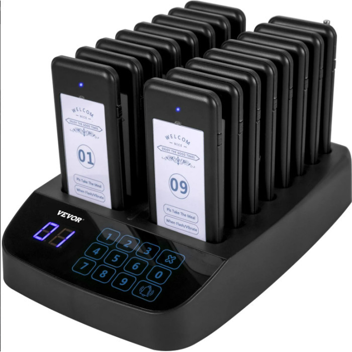 Vevor Restoranski pejdzer 16 komada-Restaurant Pager 16 Coasters Paging-MG112225