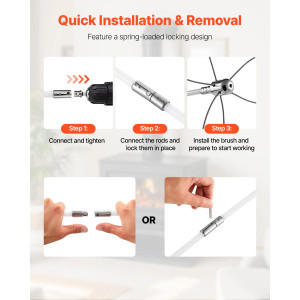 VEVOR Chimney Sweep Kit, 12m